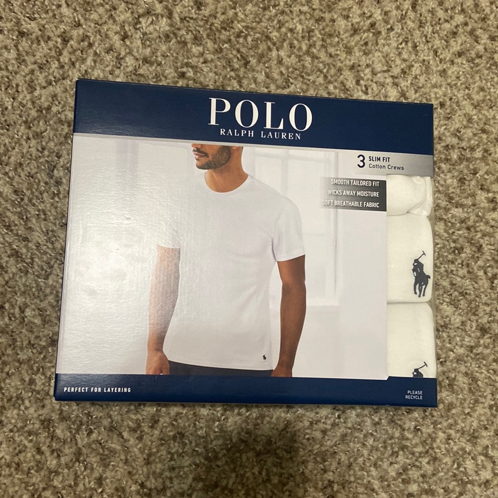 Polo Ralph Lauren 3 Pack White T Shirts
